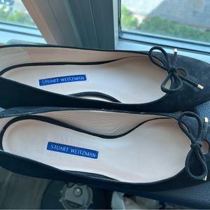 Stuart Weitzman black suede shoe